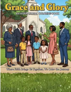 Grace and Glory An Inspirational Coloring Book for the Black Church Celebrating African American Church Life Family and Faith with Uplifting Illustrations and Scripture-Based Themes