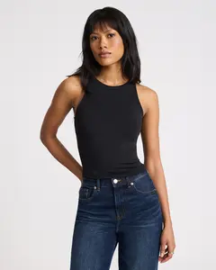 Express Body Contour High Compression High Neck Cropped Tank