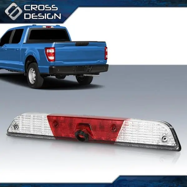 CROSSDESIGN High Mount LED Third Brake Light with Camera Tow Vision, Compatible with 17-21 F150, F250
