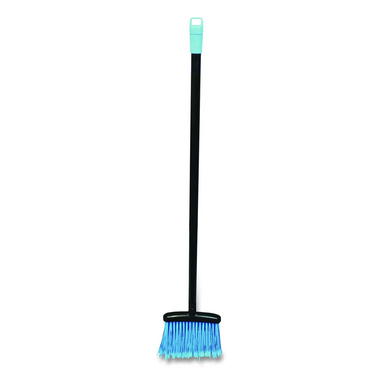 Lobby Dust Pan Broom 36.86" Length Black/Blue 12/Carton T001501