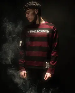 NIGHTMARE LONGSLEEVE - MENSWEAR VINTAGE STREETWEAR ATHLETIC OVERSIZED CREWNECK SWEATSHIRTS TOPS PULLOVER COTTON DISTRESSED