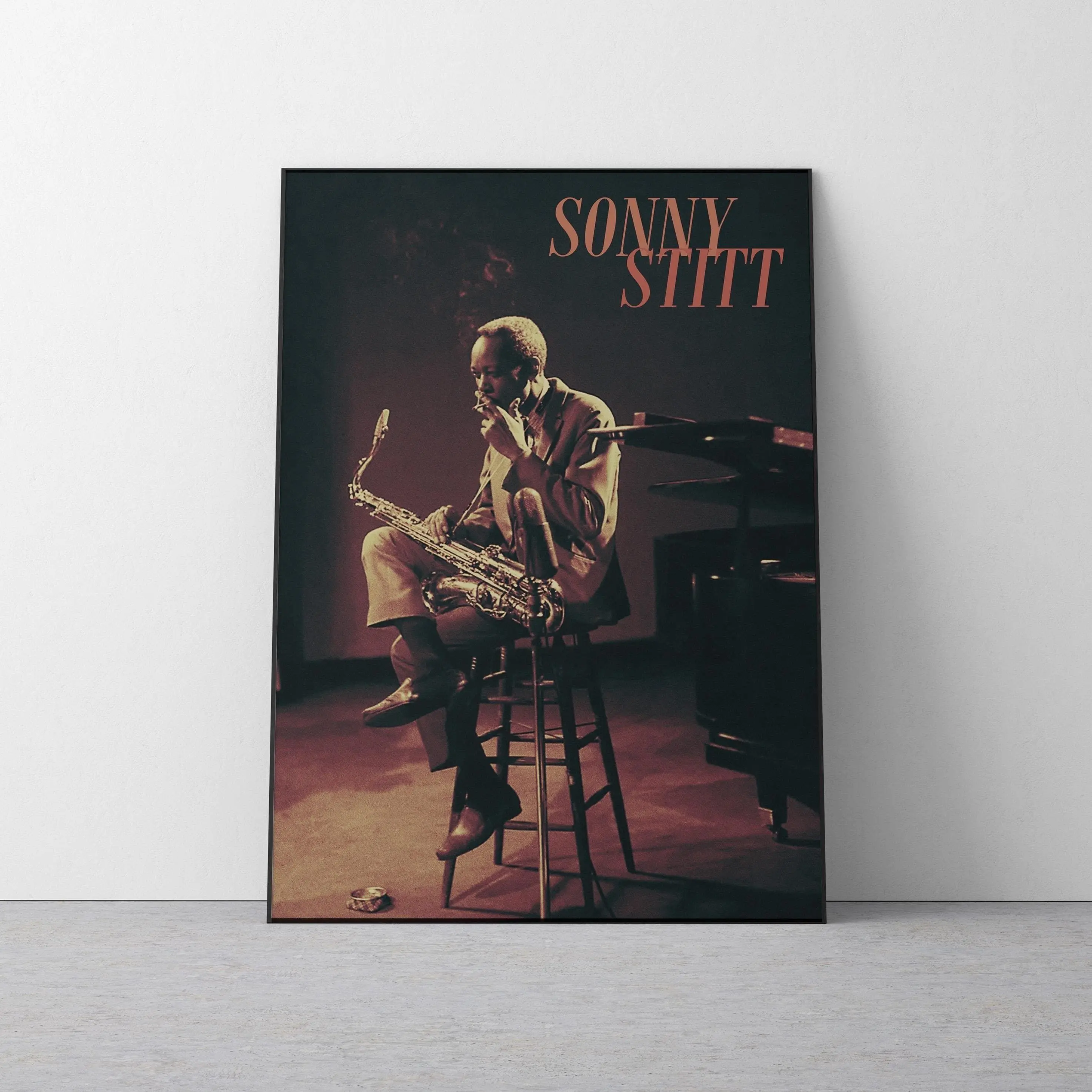 Sonny Stitt Poster | Retro 50s Jazz Music Wall Art