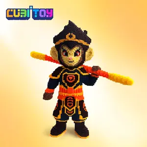 CubiToy Original Series Large Shadow Wukong (19,800 PCS) 3D Micro Building Block Model