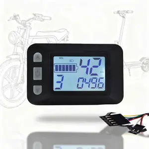 Sm 7pin Waterproof Interface P9 LCD Display, Compatible with 18v-60v Voltage, Clear Screen, Shockproof, for Electric Bikes & Scooters