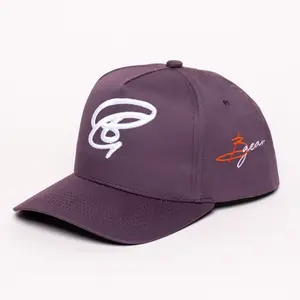 Solid Purple Baseball Cap – Breathable 6-Panel Adjustable Snapback Hat, Lightweight Sports & Streetwear Cap