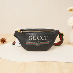 Pre-owned GUCCI Grained Leather Belt Bags 7.87" Belt Bag DS023566 A120