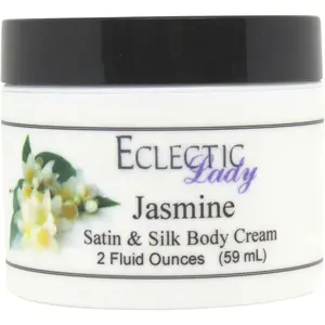 Jasmine Satin and Silk Cream,  Body Cream, Body Lotion
