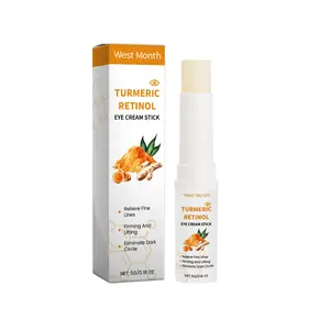West&Month Turmeric And Retinol Eye Cream Stick Moisturizes, Tightens And Tightens The Skin Around The Eyes Restore Comfort vibrating  eye