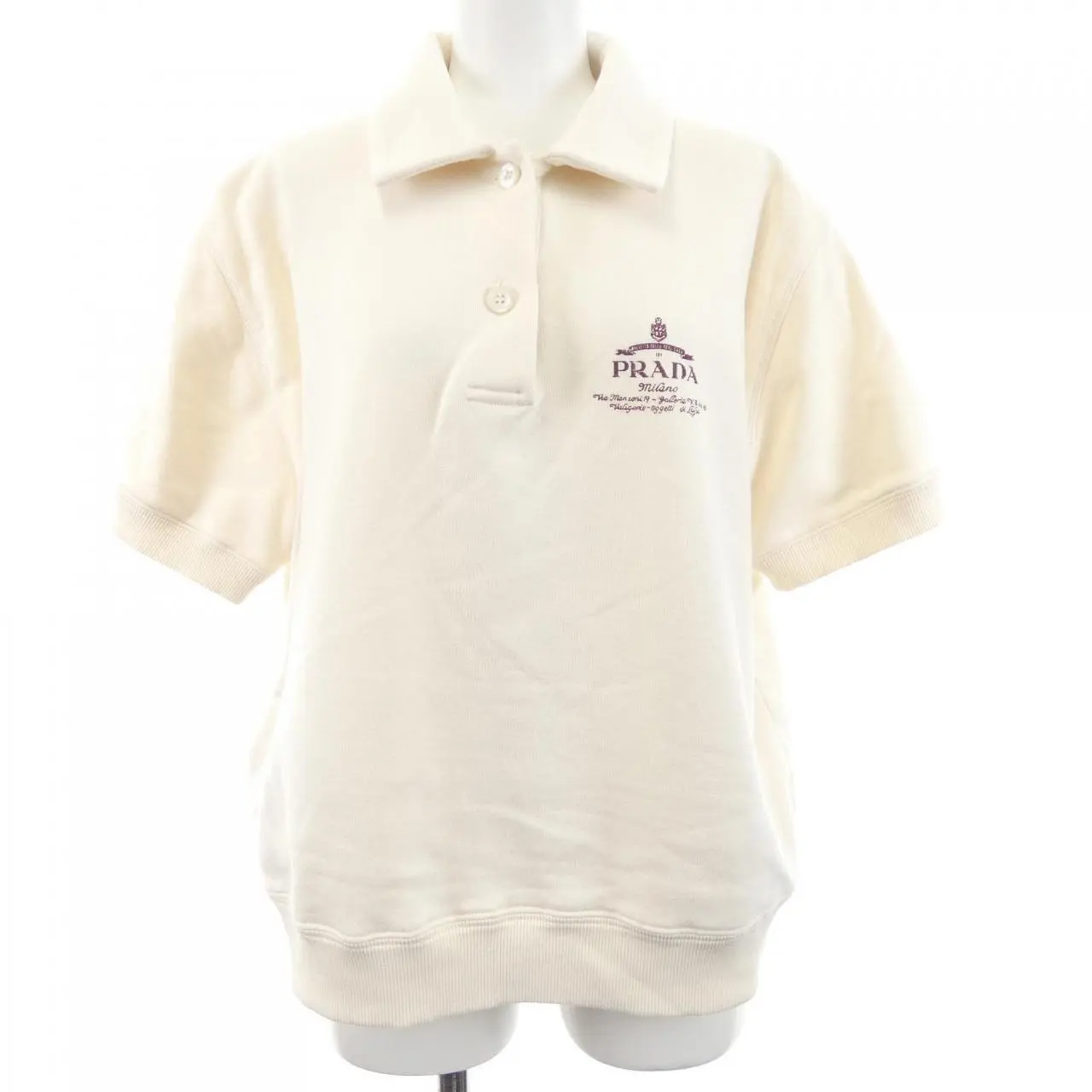 Pre-owned PRADA Cotton Small Leather Goods Polo Shirt