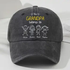 Personalized Vintage Papa Baseball Cap – My Favorite People Call Me Papa Embroidered Cap – Father’s Day Gift – Grandpa Hat