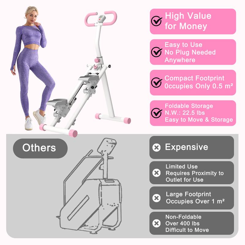 330lbs Stair Stepper Climber Machine with Handlebar Upgrade Vertical Climber Workout Machine for Full Body Climber Stepper Home Fitness Equipment for Women Men