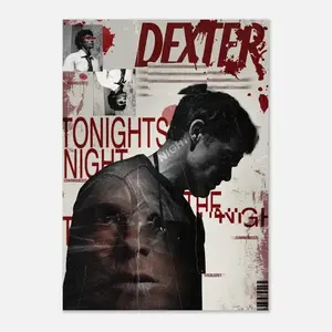 Dexter Morgan poster "tonights the night" poster no frame Decor Glossy