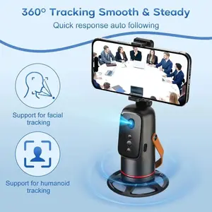 360° Rotating Smart Cloud Mount, Automatic Follow Focus Stabilizer, Portable Easy Operation, Live Streaming Vlog Shooting Essential