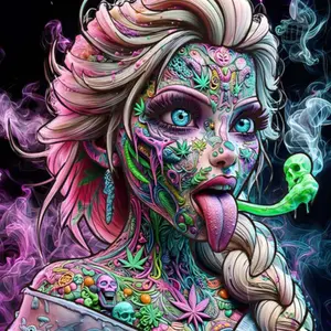 1 set of DIY diamond painting kit, 5D diamond art kit, DIY decor, colorful, hair weaving, floral decoration mosaic, diamond art, DIY art home decor.