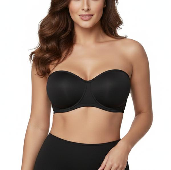 HSIA Bella Women's Convertible Strapless Minimizer Bandeau Bra Underwire Unlined for Large Bust