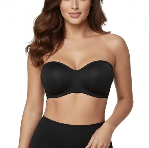 HSIA Bella Women's Convertible Strapless Minimizer Bandeau Bra Underwire Unlined for Large Bust 4