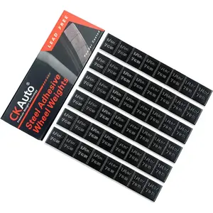 1/4oz, 0.25oz, Black, Adhesive Stick on Wheel Weights, EasyPeel Type. For Cars,Trucks, SUVs, Motorcycles, RC Cars. Low Profile, 12oz/Box, U.S. OEM Quality, (48pcs)