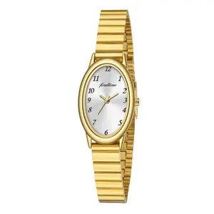 Christmas Gift Elegant Watch Luxury Women's Watch  Analog with Stainless Steel Expansion Band Water Resistant Gold Tone Classic Design