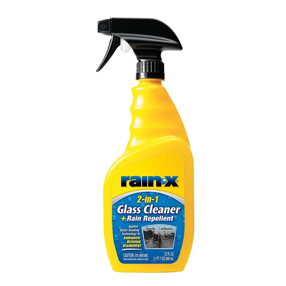 212 MAIN RainX 5071268 23 fl oz Streak-Free Windshield Cleaner, Car Cleaning Agent with Repellent, Easy-Use Spray-Wipe Glass Cleaner for Fish & Aquatic Pet Supplies Cleaning Tools