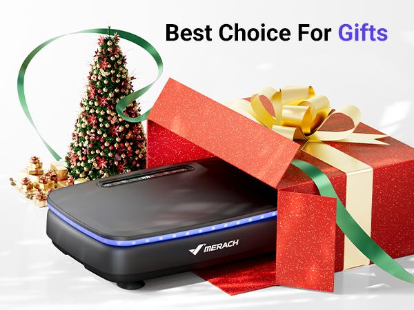 MERACH Vibration Plate Exercise Machine with Bluetooth & Light Whole Body Workout Home Gym Led Display Vibration