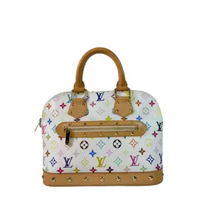 Pre-owned Louis Vuitton canvas Handbag Murakami Multi Color Alma PM louis