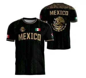 Mexico Soccer Fan Jersey 3D Print Athletic Sports Tee