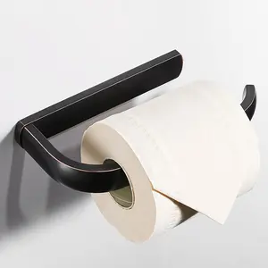 BESy Brass Toilet Tissue Paper Holder Oil Rubbed Bronze Bathroom Accessories Wall Mounted, Rust Protection