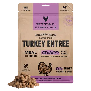 Vital Essentials Freeze-Dried Raw Turkey Dog Food Mini Nibs Entrée