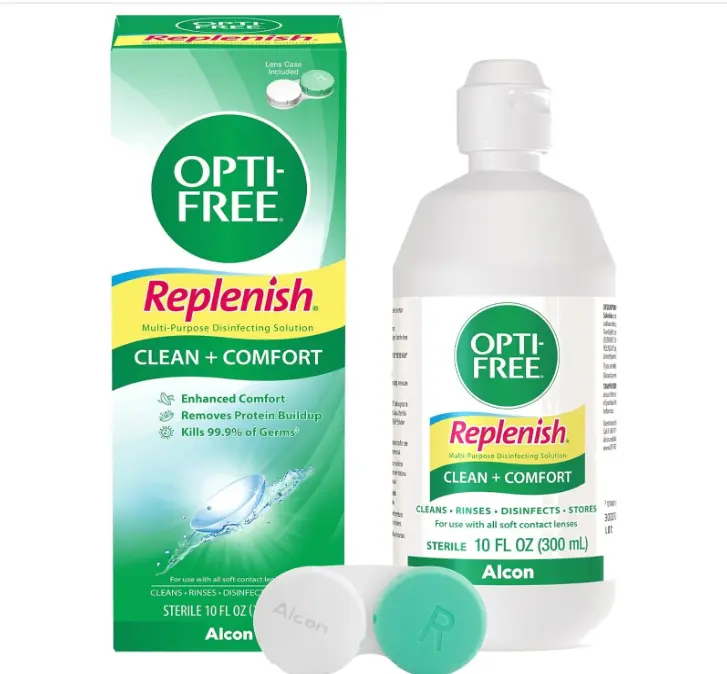 OPTI-FREE Replenish Multi-Purpose Contact Lens Solution, 10 Fl Oz