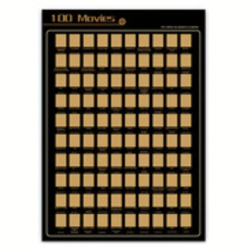 100 Movies Scratch Off Poster, Top Films Of All Time Bucket List Decorative Wall Art, Modern Art Design, Wall Decor for Home Living Room Bedroom, Christmas Gift for Movie Lovers, Ornaments