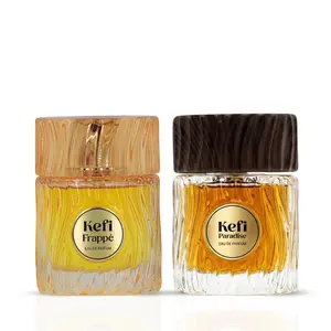 Kefi Paradise & Kefi Frappe Eau de Parfum Sprays 100ml (3.4 oz) By Elite Risala (Bundle)