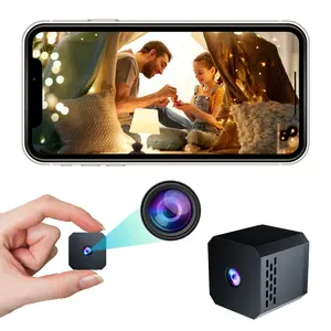 2025 New Upgraded Spy Camera Hidden Camera, WiFi Mini Wireless Small Nanny Cam Real 1080P with Night Vision for Indoor Security, Tiny Secret Camaras Espias Ocultas for Baby/Pet with APP Remote Viewing