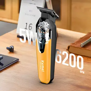 Professional Electric Hair Trimmer, Kemei Km-1572 Barber Clippers, Cordless Hair Clippers for Men, Ideal for Precision Grooming