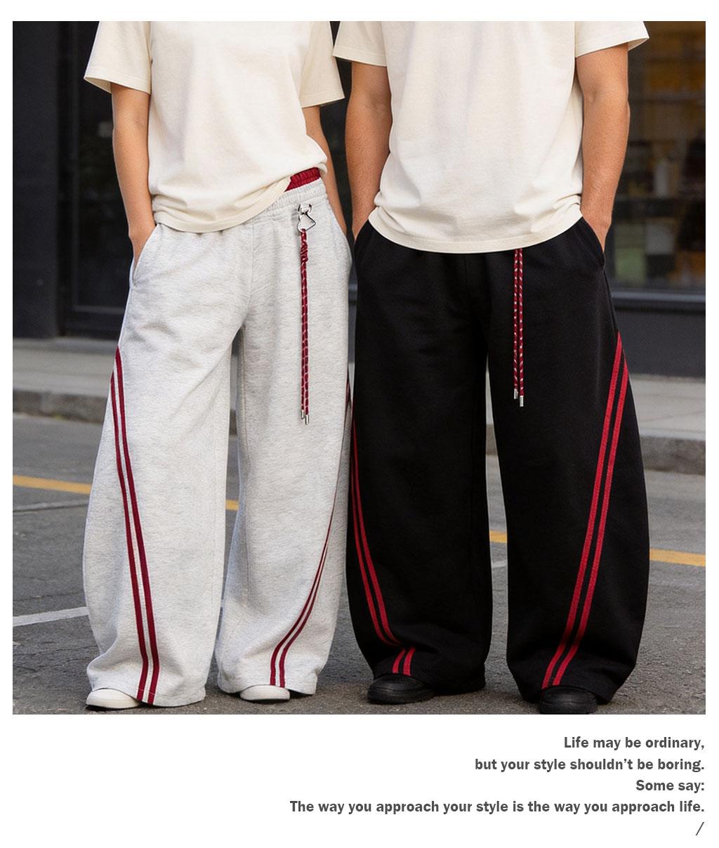 TELLFUN Y2K Baggy Wide-Leg Sweatpants with Side Stripes – Comfortable Casual Streetwear Joggers for Everyday Loungewear, Oversized Unisex Design bottom Pants,Summervibes TELLFUN Y2K Baggy Wide-Leg Sweatpants with Side Stripes – Comfortable Casual Streetwear Joggers for Everyday Loungewear, Oversized Unisex Design bottom Pants,Summervibes