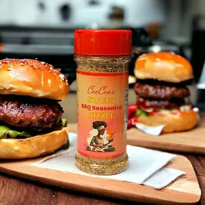CeeCee’s Sweet Sizzle BBQ Seasoning Flavor Spice Barbecue hamburger steak beef chicken