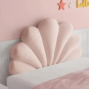 【Christmas Gift】Seashell Queen Headboard Pillow for Teen Girls Bedroom Wall Panel Decor - Cute Stuffed Oceanic Charm Cushion 59x36 inches