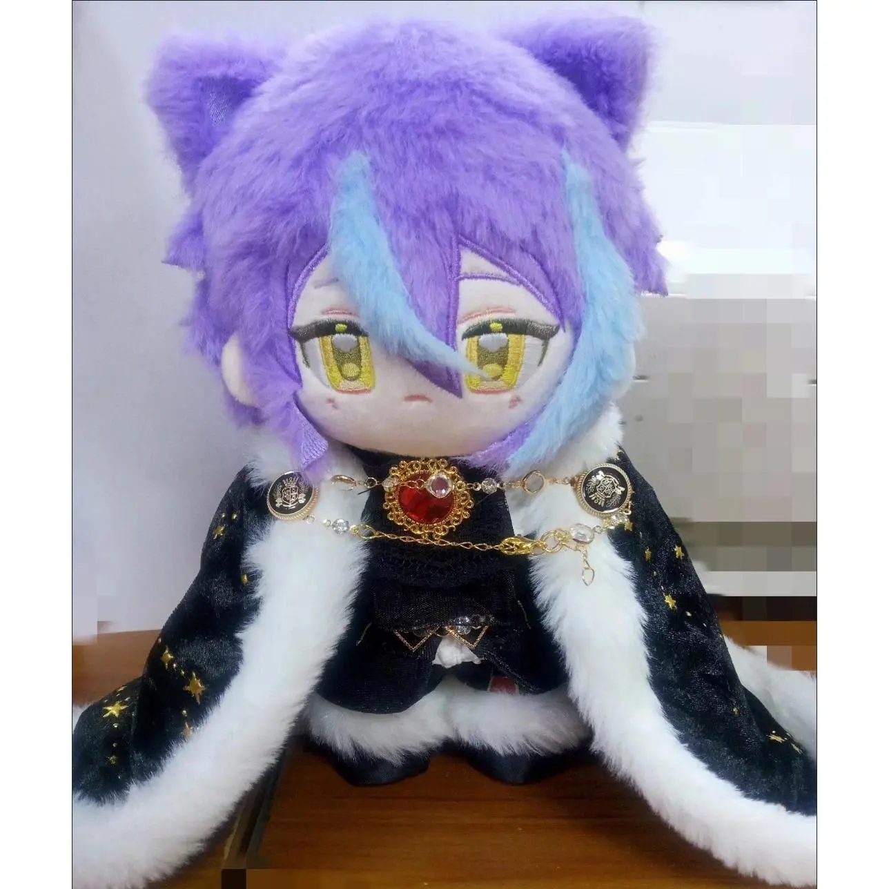 20cm Kamishiro Rui Game Plush Doll, Collectibles with Skeleton & Changeable Suit, Soft Stuffed Cartoon Figure, Cosplay Toy for Fans Gift, Doll With Suit