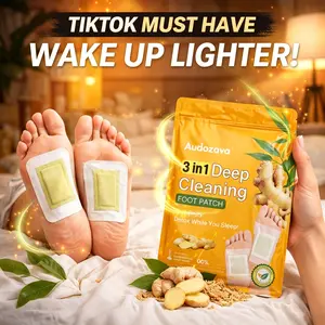 24PCS Ginger Foot Patches, 3-in-1 Foot Care Pads with Natural Formula, Soft Soothing Patches for Everyday Foot Comfort