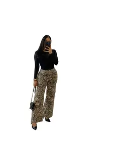 Savage Babe Cheetah Print Pants - All Seasons Flattering Fit for Casual Days & Night Outings Wild Fashion Look Women's Bottoms Womenswear
