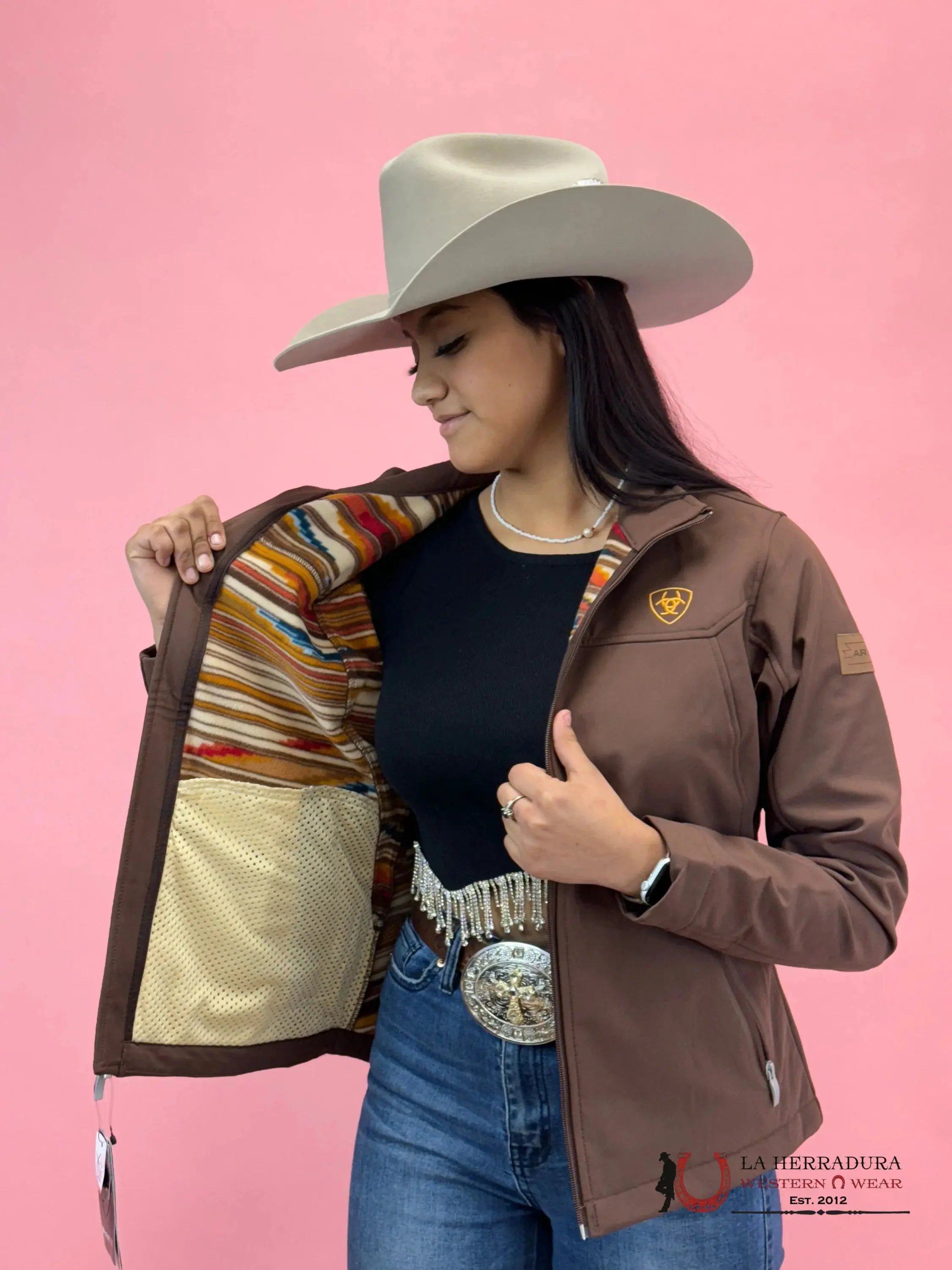 ARIAT JACKET SOFTSHELL CHIMAYO SHAVED CHOCOLATE WOMENS JkT 10046017
