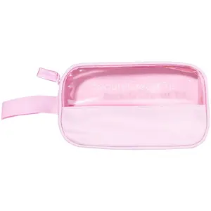 Beauty Creations Clear Pink Cosmetic Bag Small - Wholesale 5 Units (BCCPB2)