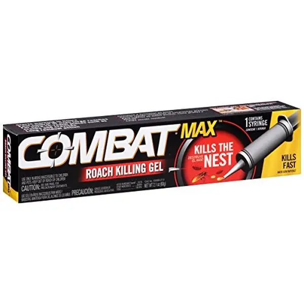 212 MAIN Combat Platinum Large Roach Killing Gel, 2.1oz Fast-Acting Cockroach Exterminator, Hidden Placement Targeted Control Solution
