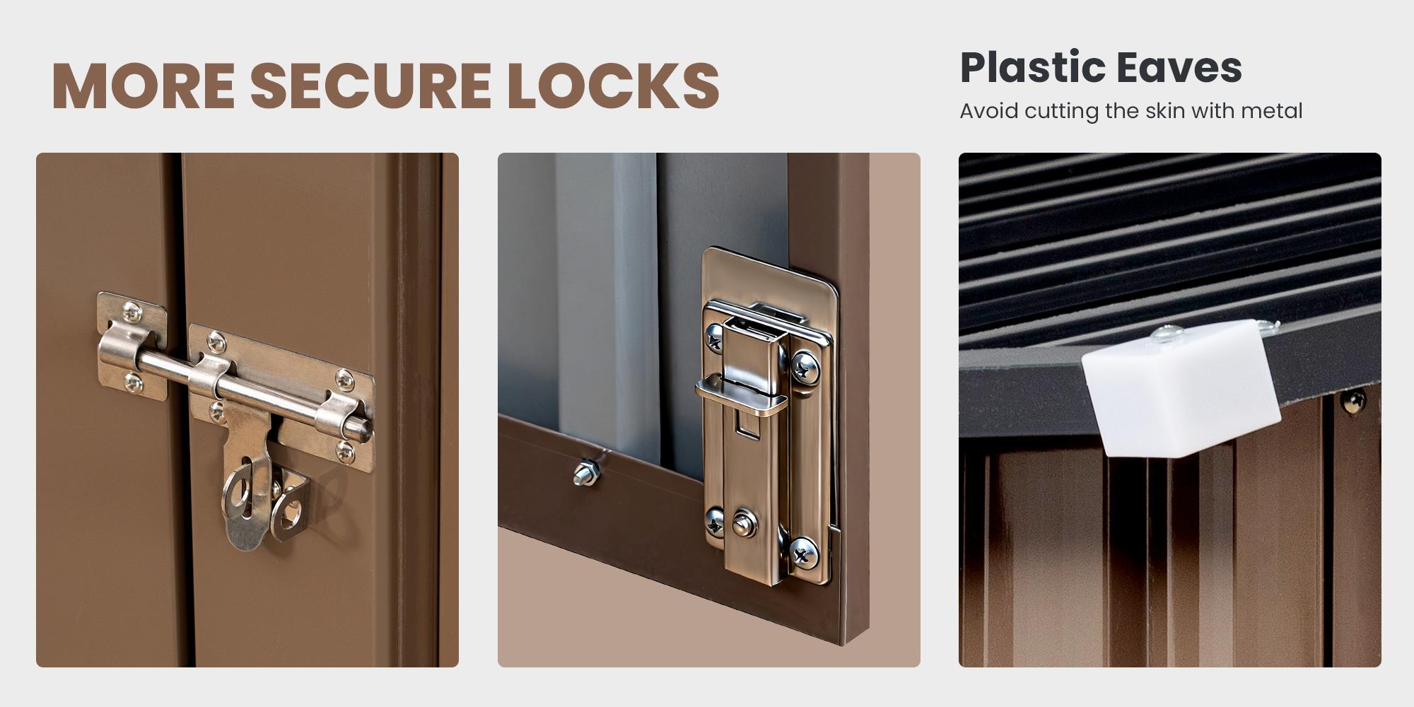 Outdoor Metal Storage Shed with Base Kit - Garden Tool Storage, Bike Shed, Backyard Organizer - Weather Resistant Utility Shed