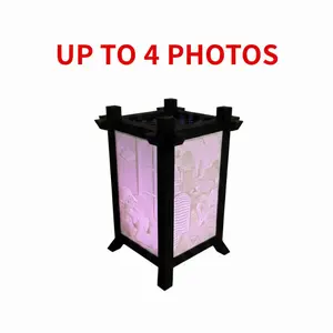 Everlight Memory Personalized Photo Lamp - Up to 4 Photos, Ideal for Celebrating Love & Special Moments