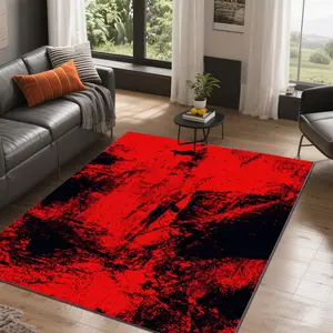 Velvet + Soft and Comfortable Abstract Industrial Style Art Blotchy Texture Pattern Printed Carpet, Home Decoration Carpet, Living Room Large Carpet Sofa Cushion Door Mat Coffee Table Mat Bedroom Carpet Bedside Carpet, Decorative Rug, Area Rug, Modern