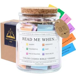 Bible Verse Jar, Christian Gifts For Women, Birthday Gifts For Women, Bible Jar, Bible Accessories Women, Prayer Jar, Religious Gifts For Women, Gifts For Mom, Christian Gifts For Men Bottles Organiser Canister Tin