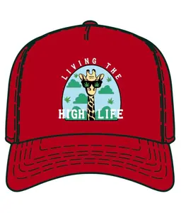 High Life Snapback Trucker Hat - Red
