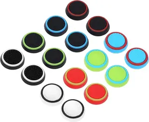 Compatible with 8 Pairs Thumb Grips Silicone Analog Stick Covers Thumbstick Controller Replacement Joystick Cap PS4 PS3 PS2 Xbox One Xbox 360 Wii U – Assorted