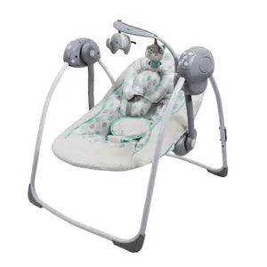 Comfort Portable Swing for Infant,Comfort Baby Swing Rocking Chair with Soothing Music,Foldable,Bionic Design, Folds Easy,Removable Toy Bar, 0-9 Months 6-20 lbs