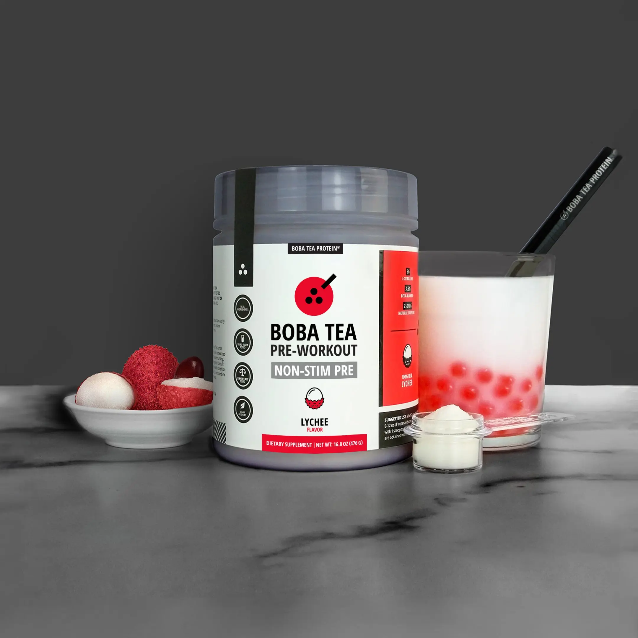 Lychee Non-Stim Pre-Workout Fitness Supplement Protein Supplement